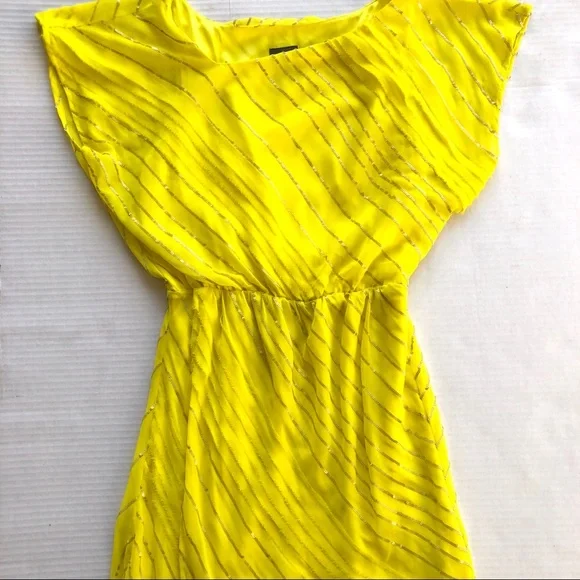 Vince Camuto Sequin Asymmetrical Neck Dress